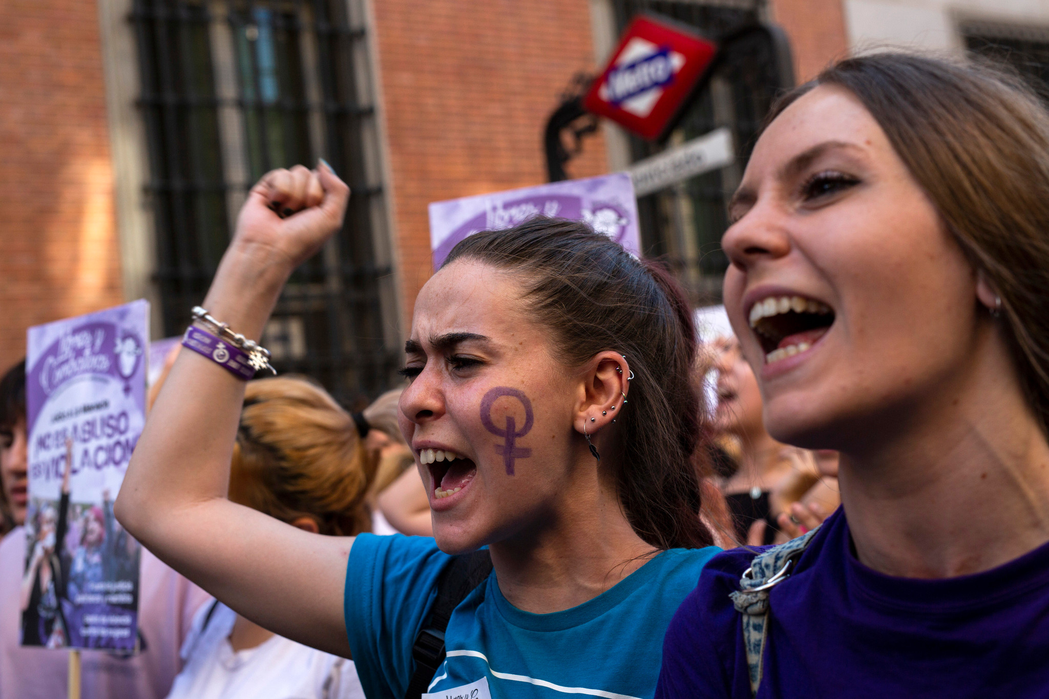 Manifestation contre la violence faite aux femmes à Madrid en juin 2016.