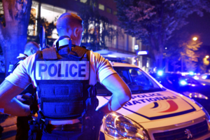 Dozens of policemen gather to protest against the statements of the Minister of the Interior, Christophe Castaner, concerning the methods of arrest of the policemen outside the Maison De La Radio, home of French public radio, in Paris, France on June 25, 2020. Photo by Karim Ait Adjedjou/Avenir Pictures/ABACAPRESS.COM