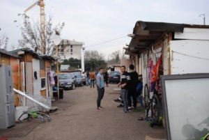 Bidonville de la rue Coignet à Saint-Denis