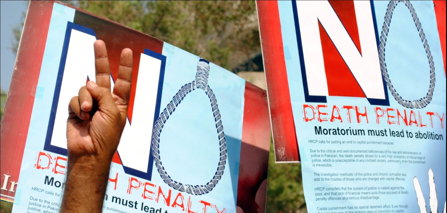 Abolir la peine de mort - manifestation au Pakistan 2013