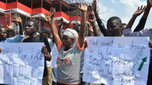 Des jeunes de La Lucha manifestent à Goma le 21 décembre 2016