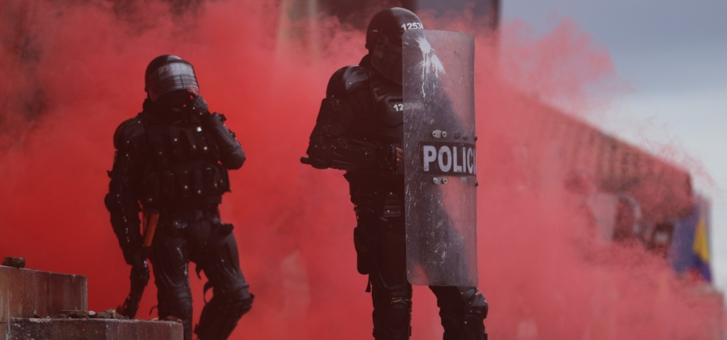 Colombie : tir à vue, traumatisme oculaire pendant la grève nationale (EN)