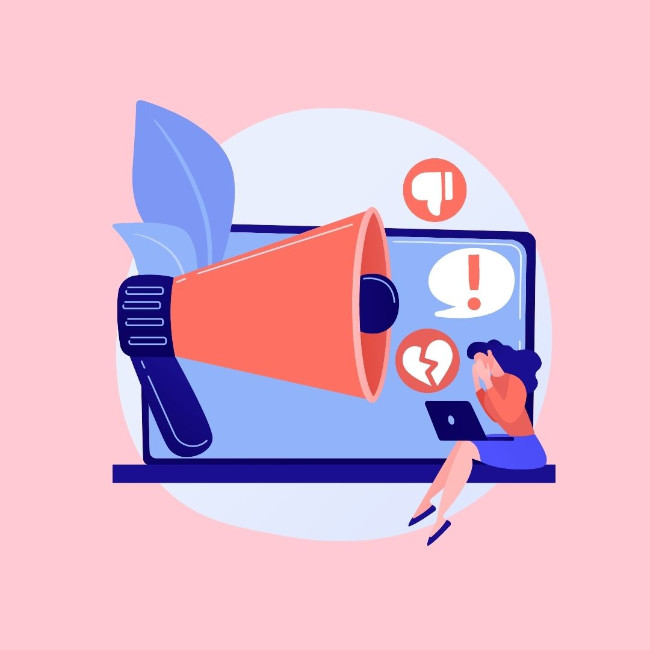 illustration megaphone