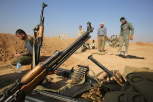 Iraqi Shiite fighters from the Hashed al-Shaabi © AFP/Getty Images
