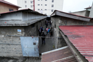 People walk inside Maekelawi detention center for political prisoners after it was opened to the public in Addis Ababa, Ethiopia September 6, 2019. REUTERS/Tiksa Negeri