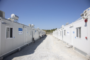 Le nouveau camp de Samos Grèce © Nicolas Economou / NurPhoto / NurPhoto via AFP