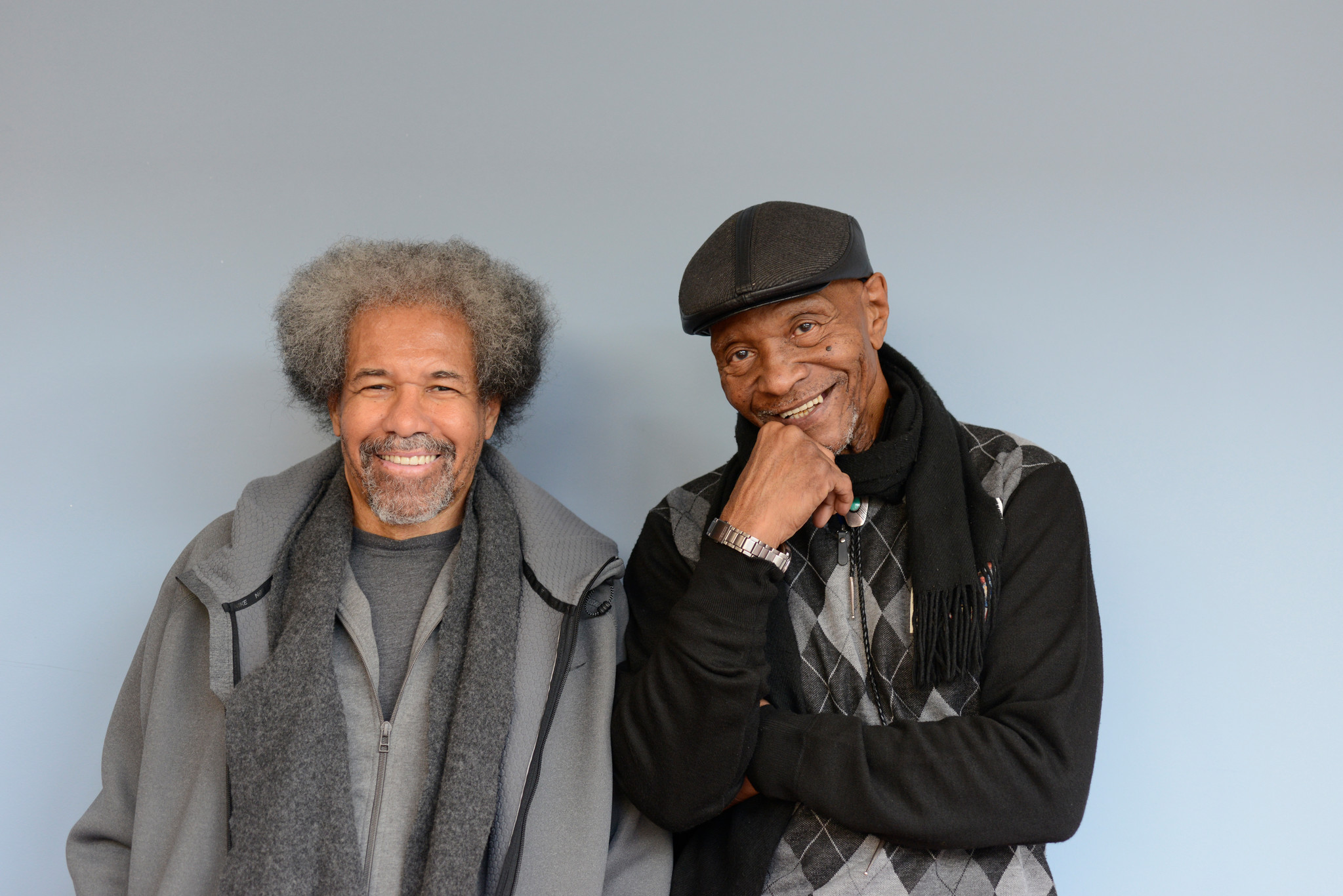 Albert Woodfox et Robert King à Potsdam, en Allemagne, pour la campagne d'Amnesty International "10 jours pour signer" en 2017.