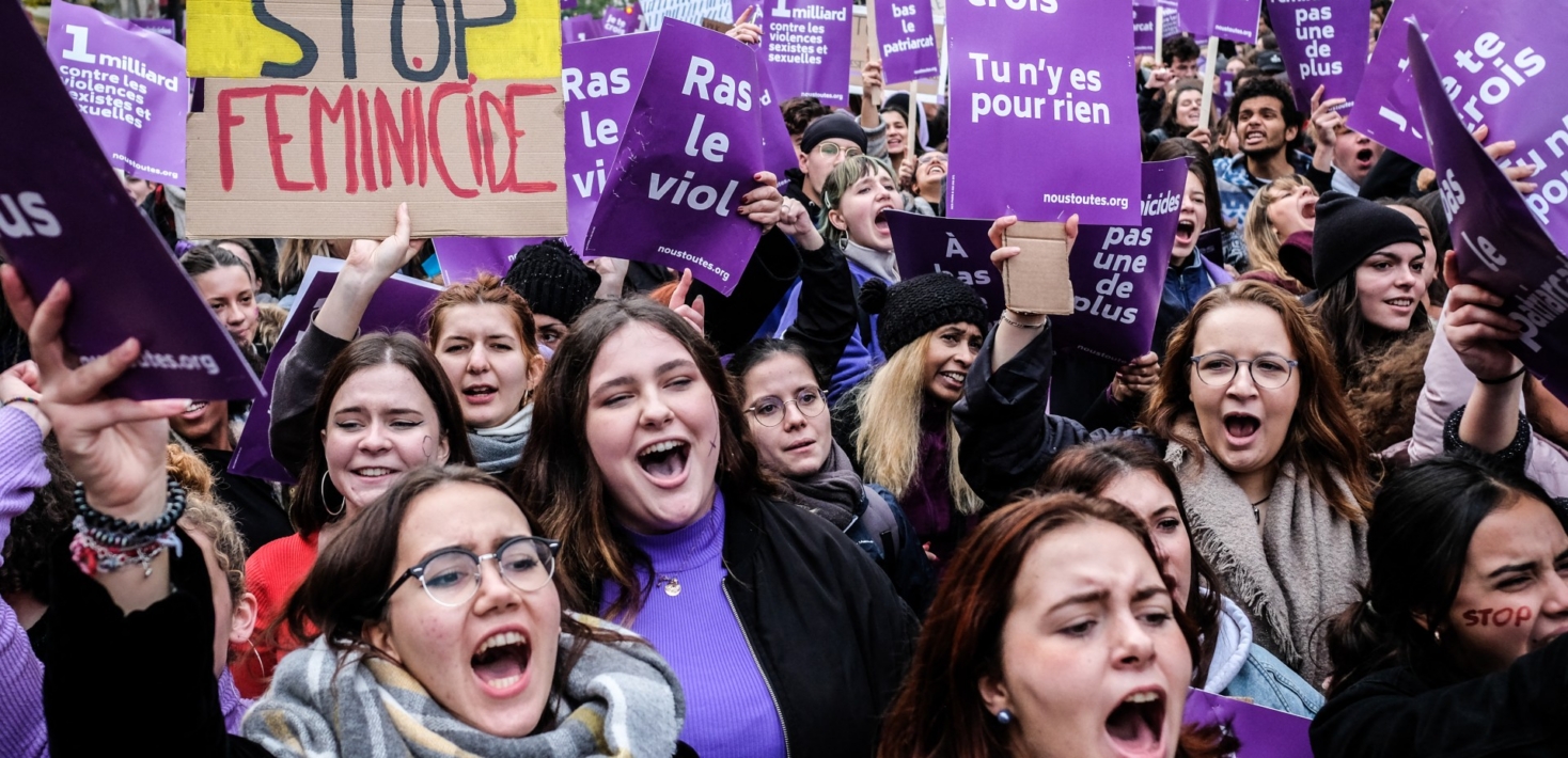Marche de femmes - Manifestation pour revendiquer leurs droits
