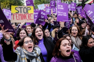 Marche de femmes - Manifestation pour revendiquer leurs droits