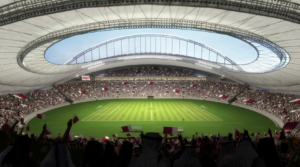 Vue d'artiste du Khalifa International Stadium en 2022