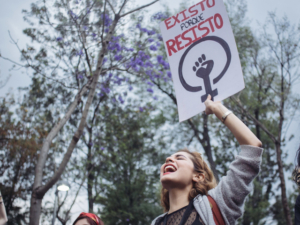 International Women's Day in Mexico City. 2017