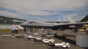 Drone armé chinois Wing Loong II, présenté au salon du Bourget 2017