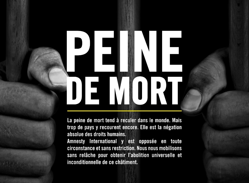 Amnesty International - affiche exposition 2020 sur la peine de mort