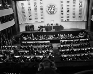 Ouverture de l'AG des Nations Unies au Palais de Chaillot septembre 1948