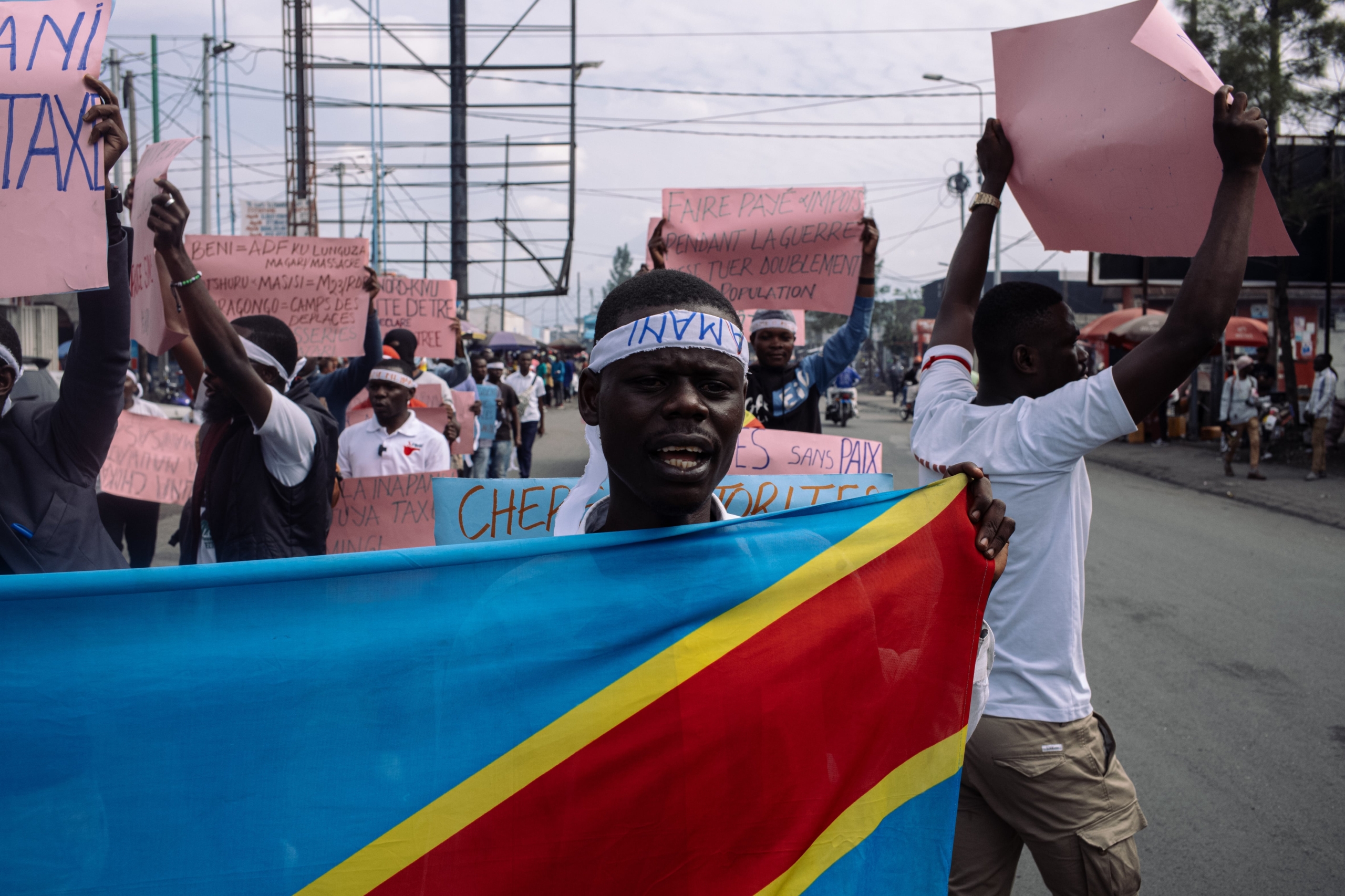 Manifestations pour la paix, Goma, République démocratique du Congo, Philémon Barbier