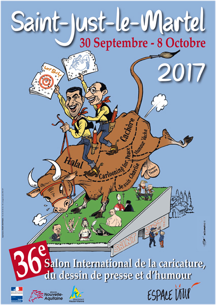 affiche salon de la caricature
