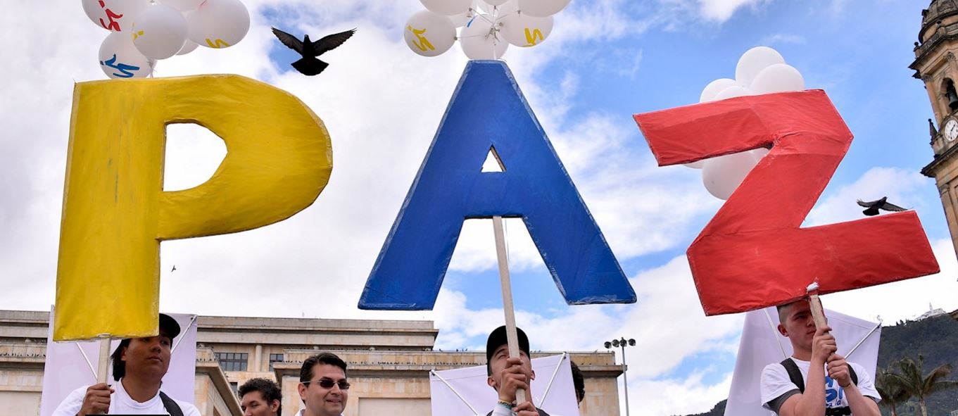 Manifestation pour l'accord de paix en Colombie
