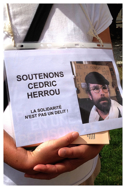 Soutien à Cédric Herrou - 27 juillet 2017 © Jacky Corbel