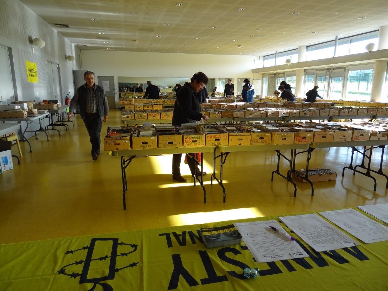 Foire aux livres couverte