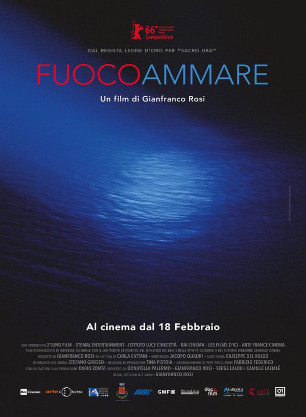 affiche "Fuocoammare, par delà Lampedusa"