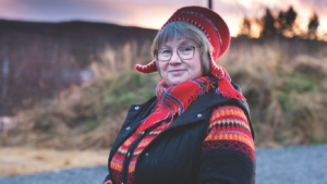 Ellinor Guttorm Utsi est la porte-parole de la communauté d'éleveurs de rennes de Čorgaš.