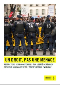 Couverture du rapport "FRANCE : Un droit, pas une menace"