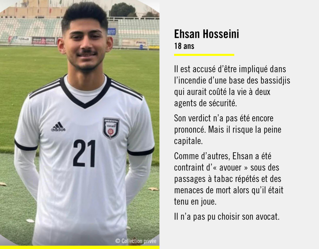 Ehsan Hosseini - Condamnations à mort Iran février 2026