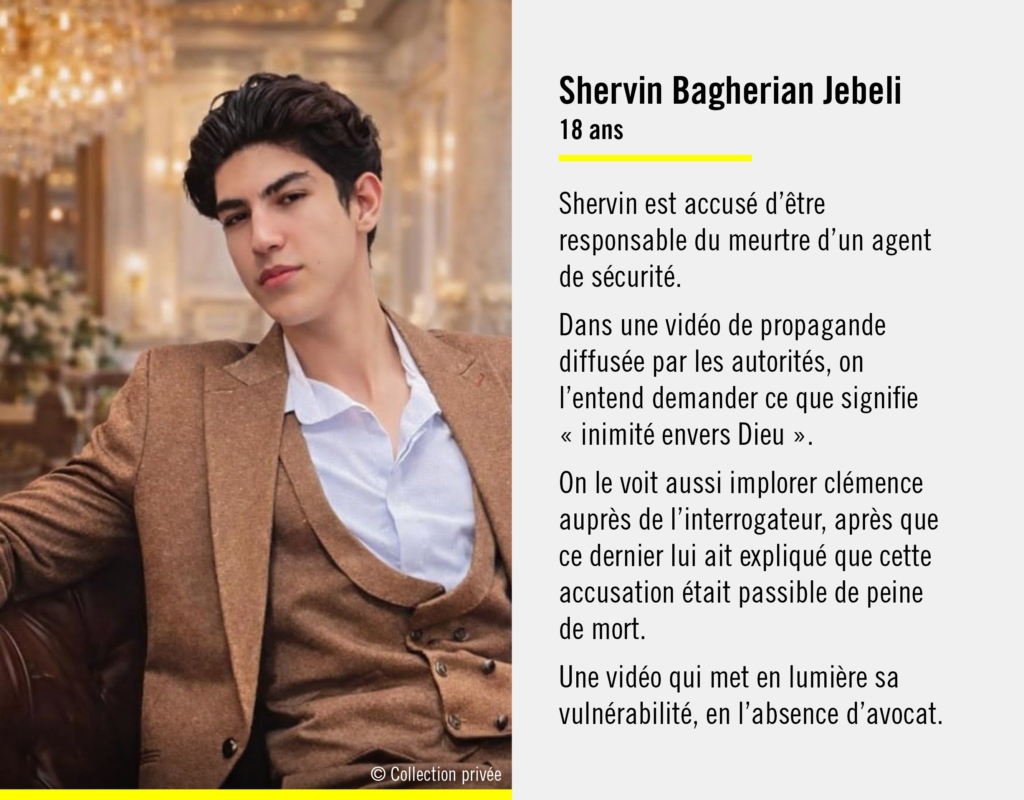 Shervin Bagherian Jebeli - Condamnations à mort Iran février 2026