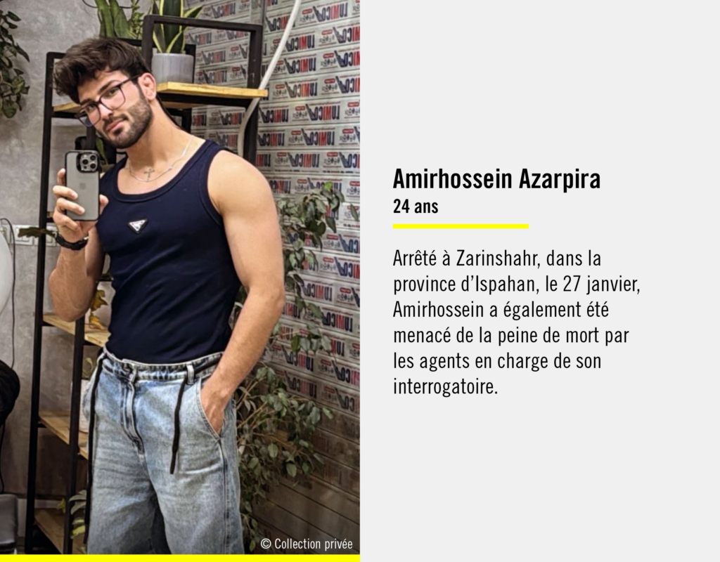 Amirhossein Azarpira - Condamnations à mort Iran février 2026