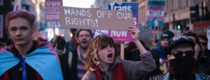 Manifestations à Londres pour les droits des personnes transgenre